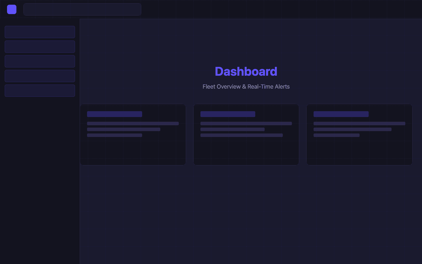 FleetAgent Pro dashboard showing fleet overview and real-time alerts